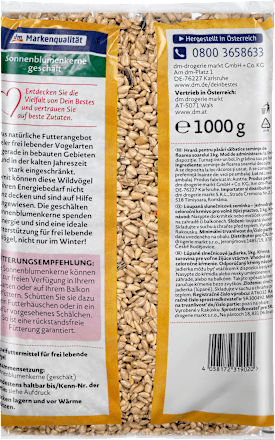Vogelvoer gepelde zonnebloempitten, 1 kg