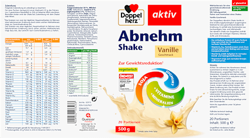 Diet Shake, Vanille, 500 g