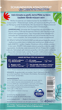 Schaumseife Konzentrat, Nachfüllpack, 40 ml