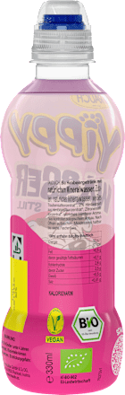 Frisdrank, water met framboos, 330 ml WEGWERP