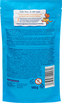 Kinderbadtoevoeging 3-kleurenbad Sun Magic/Dino Magic, 160 g