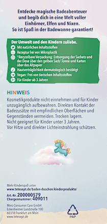 Cadeauset kinderbadtoevoeging Magische Avonturen 4-delig, 1 stuk
