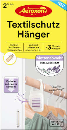 Kledingmottenbeschermingshanger voor textiel, 2 stuks