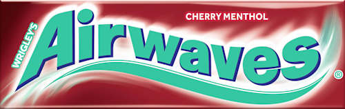 Kauwgom, Cherry Menthol, suikervrij, 10 stuks