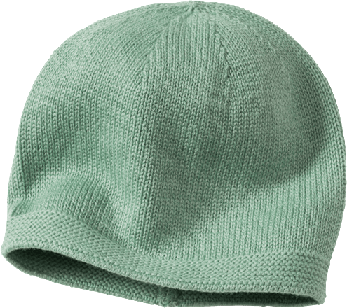 Mütze aus Strick, grün, Gr. 40/41, 1 St