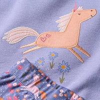 Schlafanzug mit Einhorn-Muster, lila, Gr. 92, 1 St
