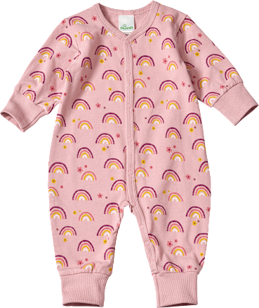 Pro Climate pyjama met regenboogpatroon, roze, maat 62/68, 1 stuk