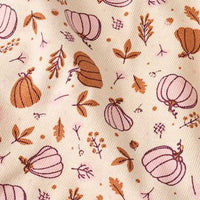 Set mit Langarmshirt mit Kürbis-Muster & Cord-Latzkleid, braun + rosa, Gr. 104, 1 St