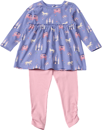 Set mit Tunika mit Märchen-Muster & Leggings, lila + rosa, Gr. 104, 1 St