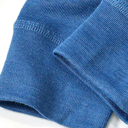Unterhose aus Wolle-Seide, blau, Gr. 110/116, 1 St