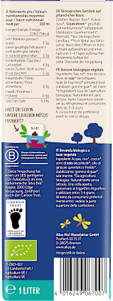 Plantendrank, zonder melk, 3,5% vet, 1 l