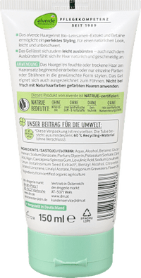 Haargel met biologische lijnzaad &amp; betaïne, 150 ml