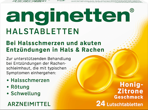 Keelpastilles honing-citroen, 24 stuks