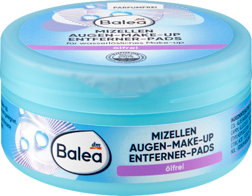 Olievrije oogmake-up remover pads, 50 stuks