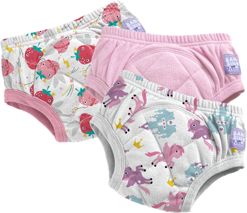 Herbruikbare zindelijkheidstrainingbroekjes, 3-4 jaar, roze, 3 stuks