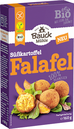 Kant-en-klare zoete aardappel falafelmix, veganistisch, 160 g