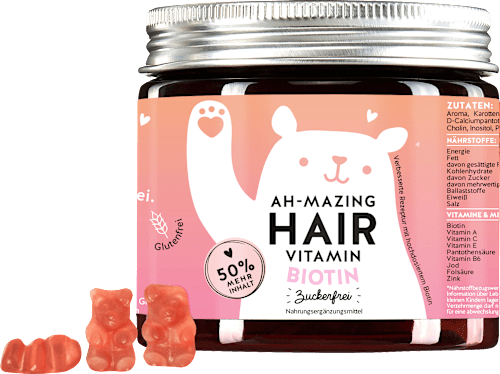 Haarvitaminen Ah-Mazing Haarvitamine Biotine, suikervrij (45 stuks), 112,5 g