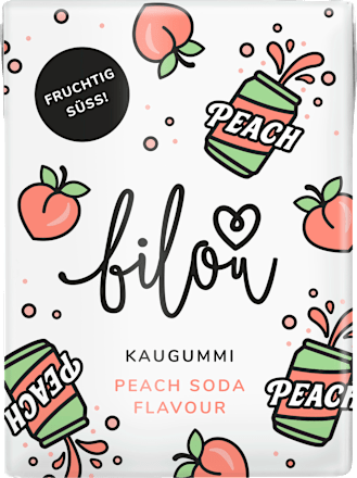 Kauwgom Soda Perzik, 24 g