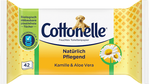 Vochtig toiletpapier natuurlijk verzorgend, 42 stuks
