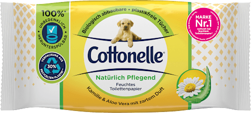 Vochtig toiletpapier natuurlijk verzorgend, 42 stuks