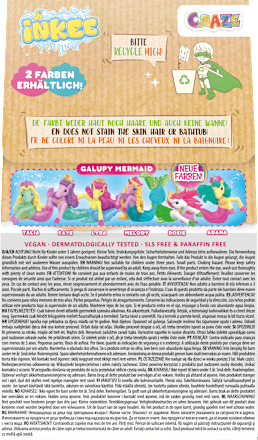 Kinderbadtoevoeging badbom Galupy Mermaid, 1 stuk