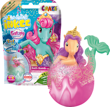 Kinderbadtoevoeging badbom Galupy Mermaid, 1 stuk