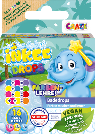 Kinderbadtoevoeging baddruppels voor toverstaf, 16 stuks