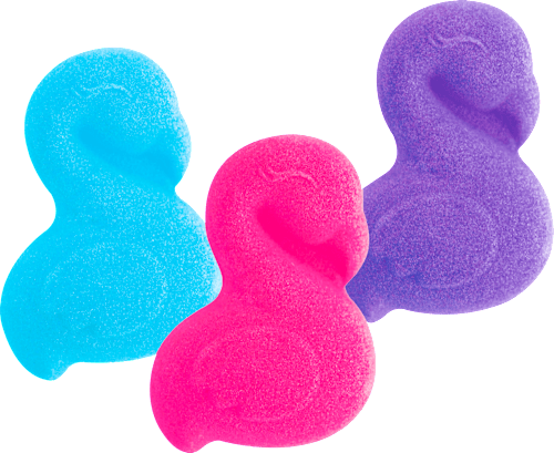 Kinderbadtoevoeging Flamingo, 3 stuks