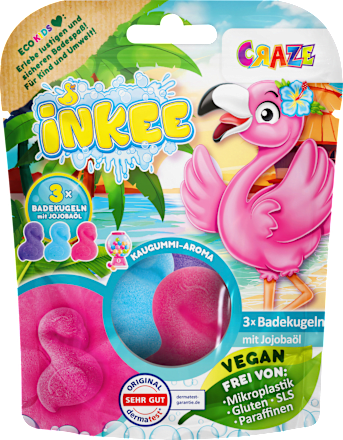 Kinderbadtoevoeging Flamingo, 3 stuks