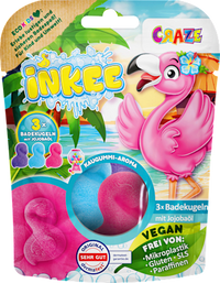 Kinderbadtoevoeging Flamingo, 3 stuks