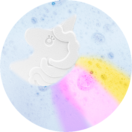 Kinderbadtoevoeging Foamy Rainbow Unicorn, 1 stuk