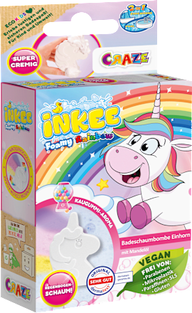 Kinderbadtoevoeging Foamy Rainbow Unicorn, 1 stuk