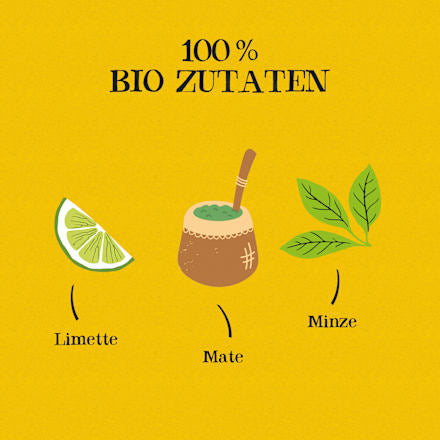 Braziliaanse Sunset kruidenthee met limoen, munt en mate (20 theezakjes), 40 g