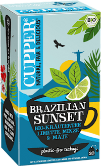 Braziliaanse Sunset kruidenthee met limoen, munt en mate (20 theezakjes), 40 g