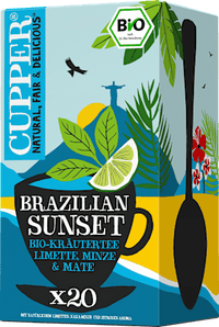 Braziliaanse Sunset kruidenthee met limoen, munt en mate (20 theezakjes), 40 g