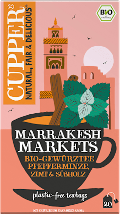 Kruidenthee "Marrakesh Markets" met pepermunt, kaneel en zoethout (20 theezakjes), 35 g