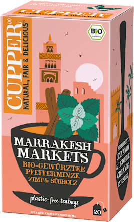 Kruidenthee "Marrakesh Markets" met pepermunt, kaneel en zoethout (20 theezakjes), 35 g