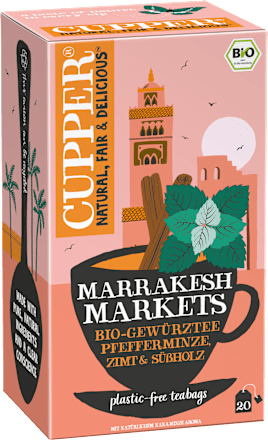 Kruidenthee "Marrakesh Markets" met pepermunt, kaneel en zoethout (20 theezakjes), 35 g