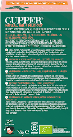 Kruidenthee "Marrakesh Markets" met pepermunt, kaneel en zoethout (20 theezakjes), 35 g