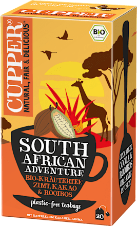 Kruidenthee "South African Adventure" met kaneel, cacao &amp; rooibos (20 theezakjes), 40 g