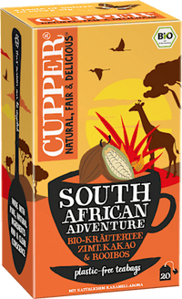 Kruidenthee "South African Adventure" met kaneel, cacao &amp; rooibos (20 theezakjes), 40 g