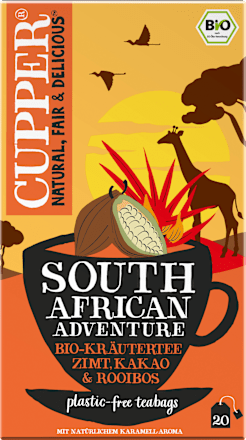 Kruidenthee "South African Adventure" met kaneel, cacao &amp; rooibos (20 theezakjes), 40 g