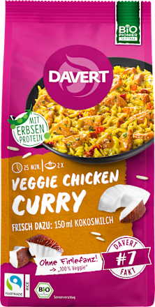 Kant-en-klaarmaaltijd, Vegetarische Kip Curry, 120 g