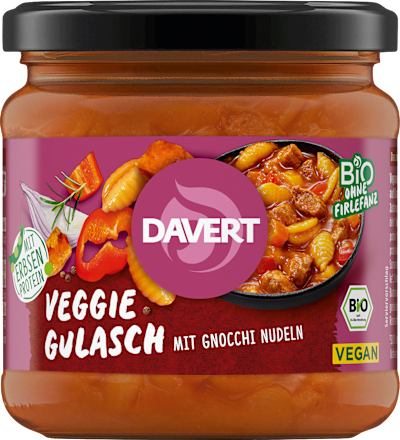 Vegetarische goulash met gnocchi pasta, veganistisch, 330 g