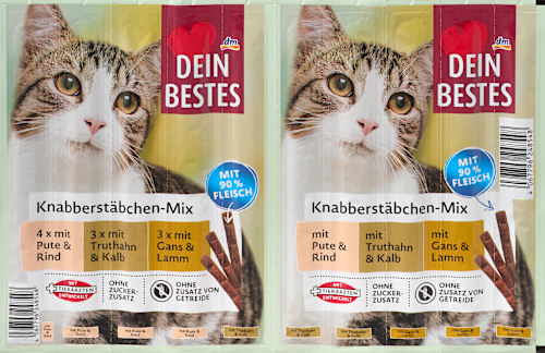 Kattensnoepjes Knabbelstokjes Mix, 50 g
