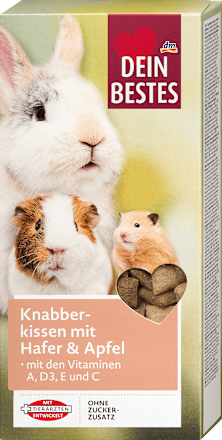 Knaagdiersnack met haver en appel, 125 g