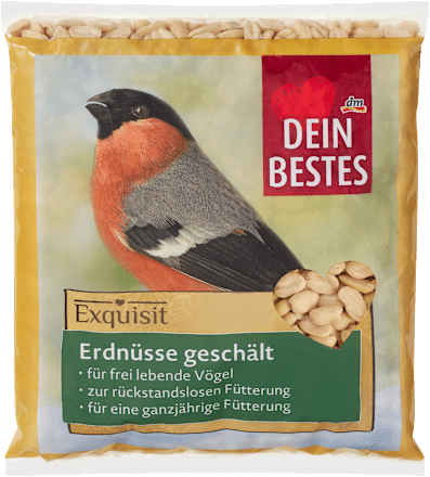 Vogelvoer gepelde pinda's, Exquisit, 750 g