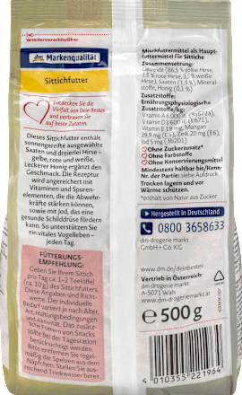 Vogelvoer met vitaminen, jodium &amp; honing, 500 g