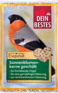 Vogelvoer gepelde zonnebloempitten, 1 kg