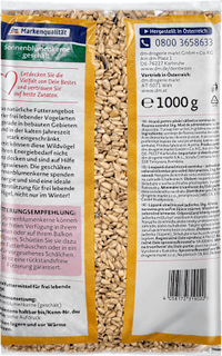 Vogelvoer gepelde zonnebloempitten, 1 kg